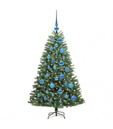 vidaXL Artificial Hinged Christmas Tree Green 120 cm PVC