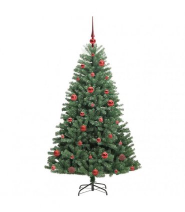 vidaXL Artificial Hinged Christmas Tree Green 150 cm PVC