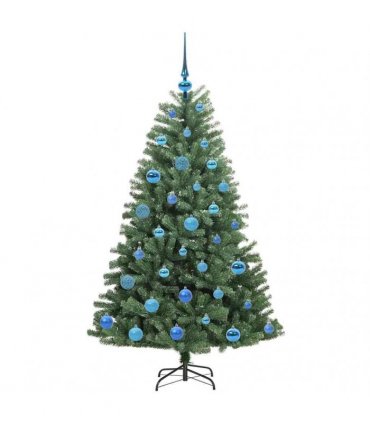 vidaXL Artificial Hinged Christmas Tree Green 150 cm PVC