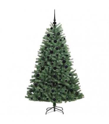 vidaXL Artificial Hinged Christmas Tree Green 180 cm PVC