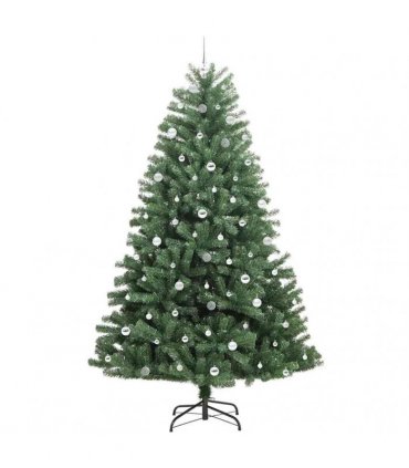vidaXL Artificial Hinged Christmas Tree Green 240 cm PVC