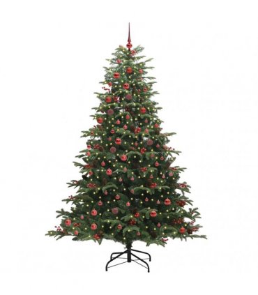 vidaXL vidaXL Artificial Hinged Christmas Tree with Cones and Berries