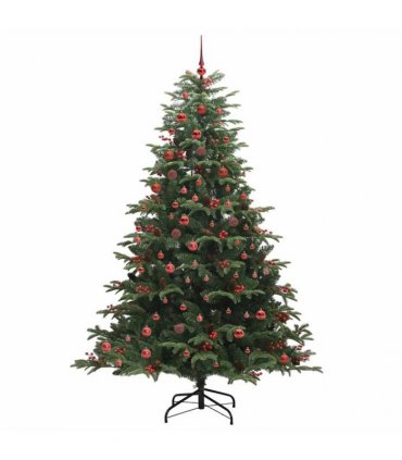 vidaXL vidaXL Artificial Hinged Christmas Tree with Cones and Berries
