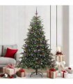 vidaXL vidaXL Artificial Hinged Christmas Tree with Cones and Berries
