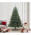 vidaXL vidaXL Artificial Hinged Christmas Tree with Cones and Berries
