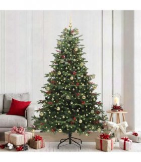 vidaXL vidaXL Artificial Hinged Christmas Tree with Cones and Berries