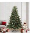 vidaXL vidaXL Artificial Hinged Christmas Tree with Cones and Berries