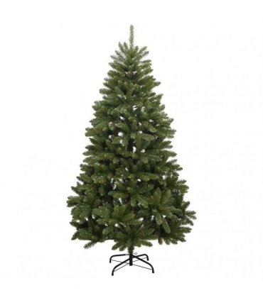 vidaXL Artificial Hinged Christmas Tree 180 cm 300 LEDs Warm White PVC