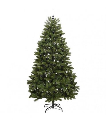 vidaXL Artificial Hinged Christmas Tree 300 cm 300 LEDs Warm White PVC