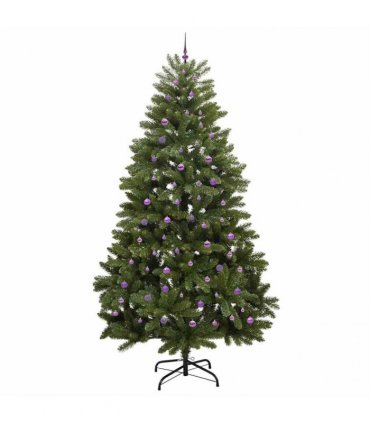 vidaXL Artificial Hinged Christmas Tree 300 cm 300 LEDs Warm White PVC