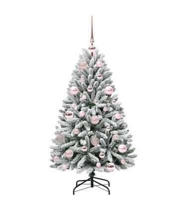 vidaXL Artificial Hinged Christmas Tree 120 cm 150 LEDs Warm White PVC