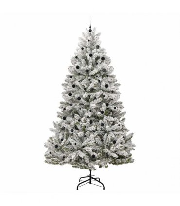 vidaXL Artificial Hinged Christmas Tree 300 cm 300 LEDs Warm White PVC