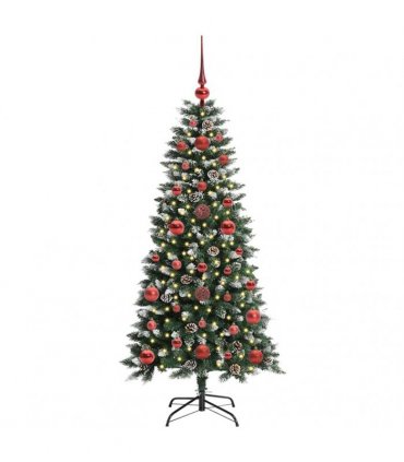 vidaXL Artificial Christmas Tree Green 120 cm PVC and Plastic