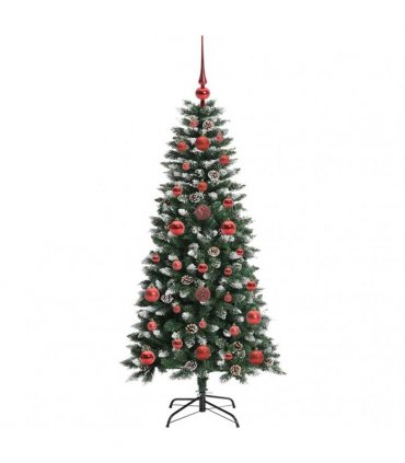 vidaXL Artificial Christmas Tree Green 120 cm PVC and Plastic