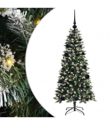 vidaXL Artificial Christmas Tree Green 120 cm PVC and Plastic