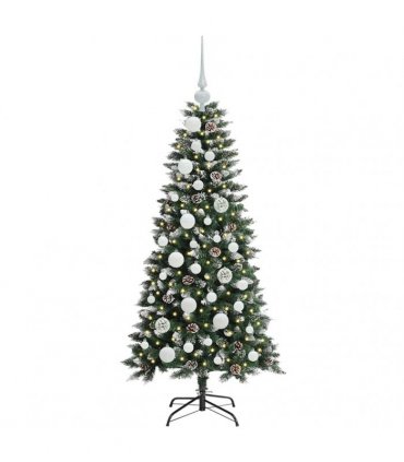 vidaXL Artificial Christmas Tree Green 120 cm PVC and Plastic