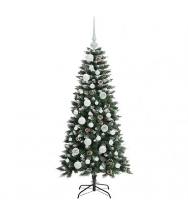 vidaXL Artificial Christmas Tree Green 120 cm PVC and Plastic