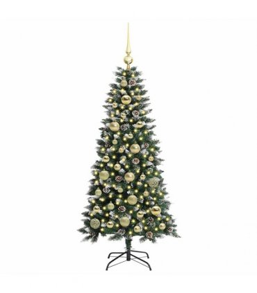 vidaXL Artificial Christmas Tree Green 120 cm PVC and Plastic