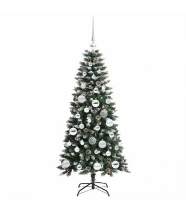 vidaXL Artificial Christmas Tree Green 120 cm PVC and Plastic
