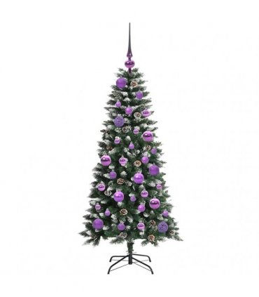 vidaXL Artificial Christmas Tree Green 120 cm PVC and Plastic