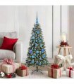 vidaXL Artificial Christmas Tree Green 120 cm PVC and Plastic