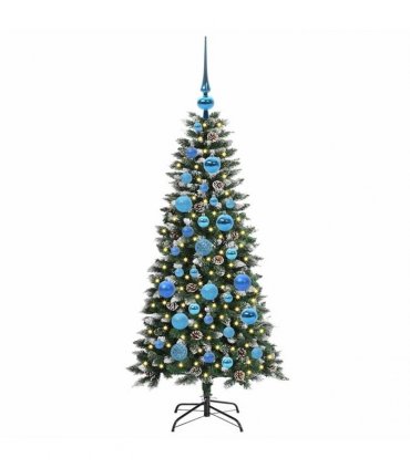 vidaXL Artificial Christmas Tree Green 120 cm PVC and Plastic