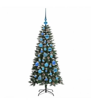 vidaXL Artificial Christmas Tree Green 120 cm PVC and Plastic