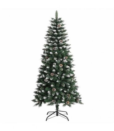 vidaXL Artificial Christmas Tree Green 120 cm PVC and Plastic