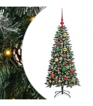 vidaXL Artificial Christmas Tree Green 120 cm PVC and Plastic