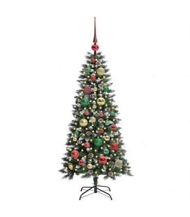 vidaXL Artificial Christmas Tree Green 120 cm PVC and Plastic