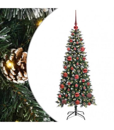 vidaXL Artificial Christmas Tree Green 150 cm PVC and Plastic