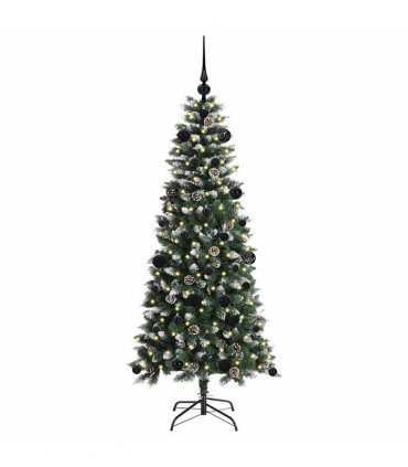 vidaXL Artificial Christmas Tree Green 150 cm PVC and Plastic