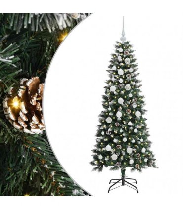 vidaXL Artificial Christmas Tree Green 150 cm PVC and Plastic