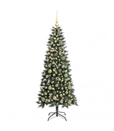 vidaXL Artificial Christmas Tree Green 150 cm PVC and Plastic