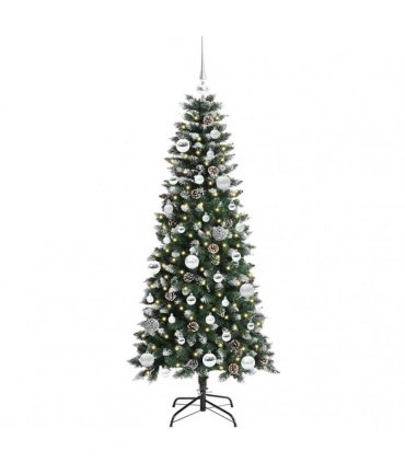 vidaXL Artificial Christmas Tree Green 150 cm PVC and Plastic