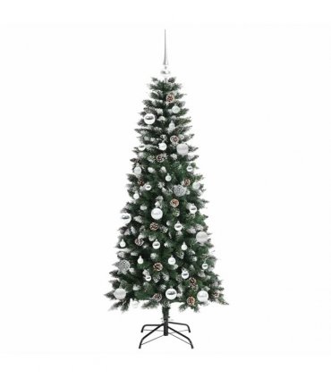 vidaXL Artificial Christmas Tree Green 150 cm PVC and Plastic