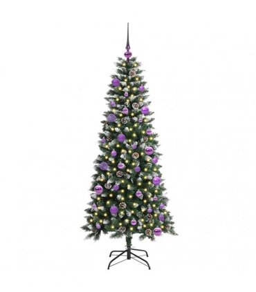 vidaXL Artificial Christmas Tree Green 150 cm PVC and Plastic