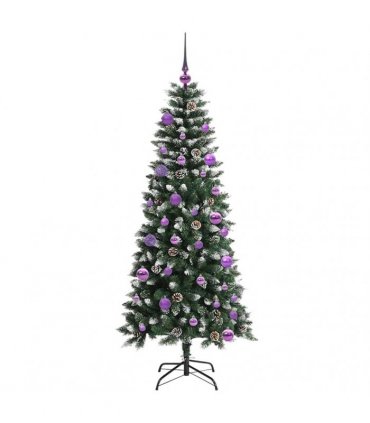 vidaXL Artificial Christmas Tree Green 150 cm PVC and Plastic