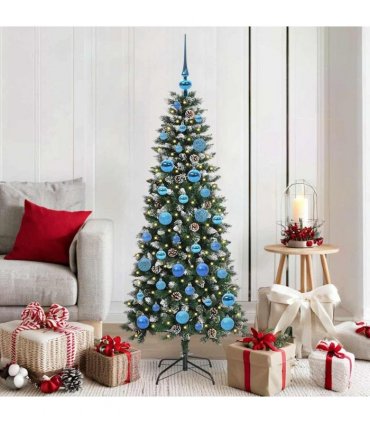 vidaXL Artificial Christmas Tree Green 150 cm PVC and Plastic