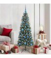 vidaXL Artificial Christmas Tree Green 150 cm PVC and Plastic