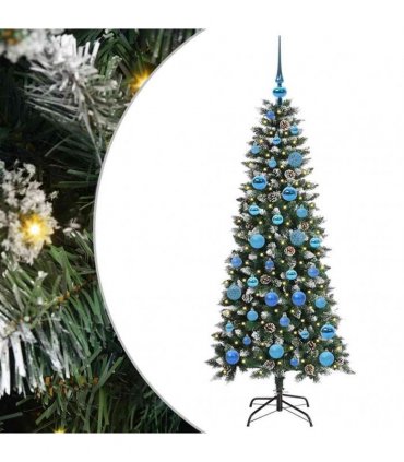 vidaXL Artificial Christmas Tree Green 150 cm PVC and Plastic