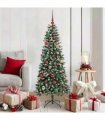 vidaXL Artificial Christmas Tree Green 150 cm PVC and Plastic