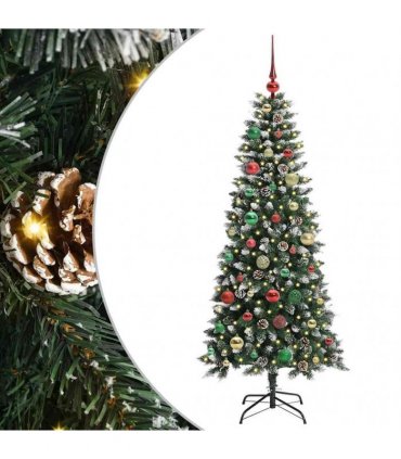 vidaXL Artificial Christmas Tree Green 150 cm PVC and Plastic