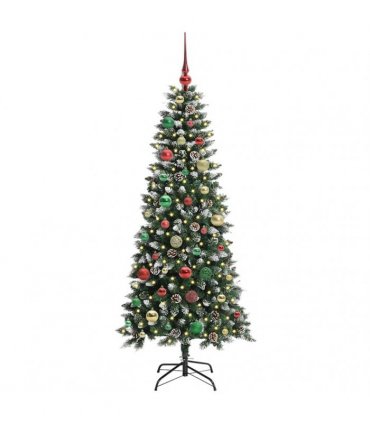 vidaXL Artificial Christmas Tree Green 150 cm PVC and Plastic