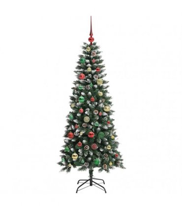 vidaXL Artificial Christmas Tree Green 150 cm PVC and Plastic