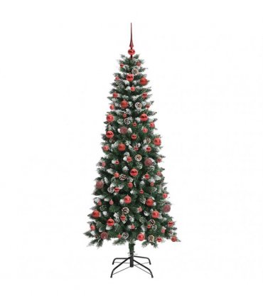 vidaXL Artificial Christmas Tree Green 180 cm PVC and Plastic