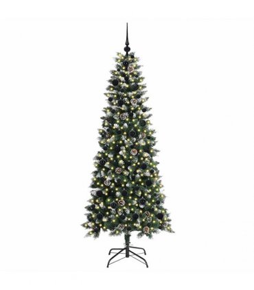 vidaXL Artificial Christmas Tree Green 180 cm PVC and Plastic