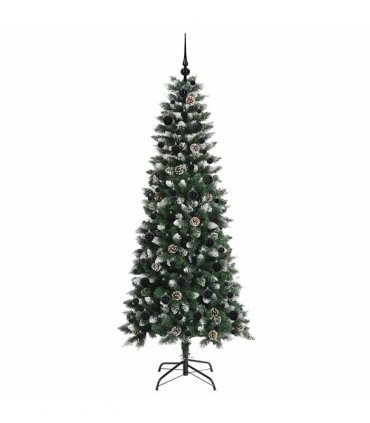 vidaXL Artificial Christmas Tree Green 180 cm PVC and Plastic