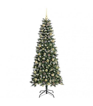 vidaXL Artificial Christmas Tree Green 180 cm PVC and Plastic