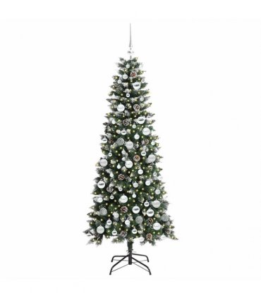 vidaXL Artificial Christmas Tree Green 180 cm PVC and Plastic